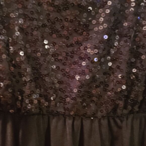 Stunning Apt 9 Beaded Sparkly Top Black Party Dress Medium‎ Trendy Timeless - Picture 6 of 16